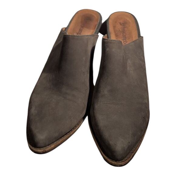 Jeffrey Campbell Favela 2 Mule Block Heel Pointed Toe Gray Size 8.5 Western Boho - Picture 7 of 11